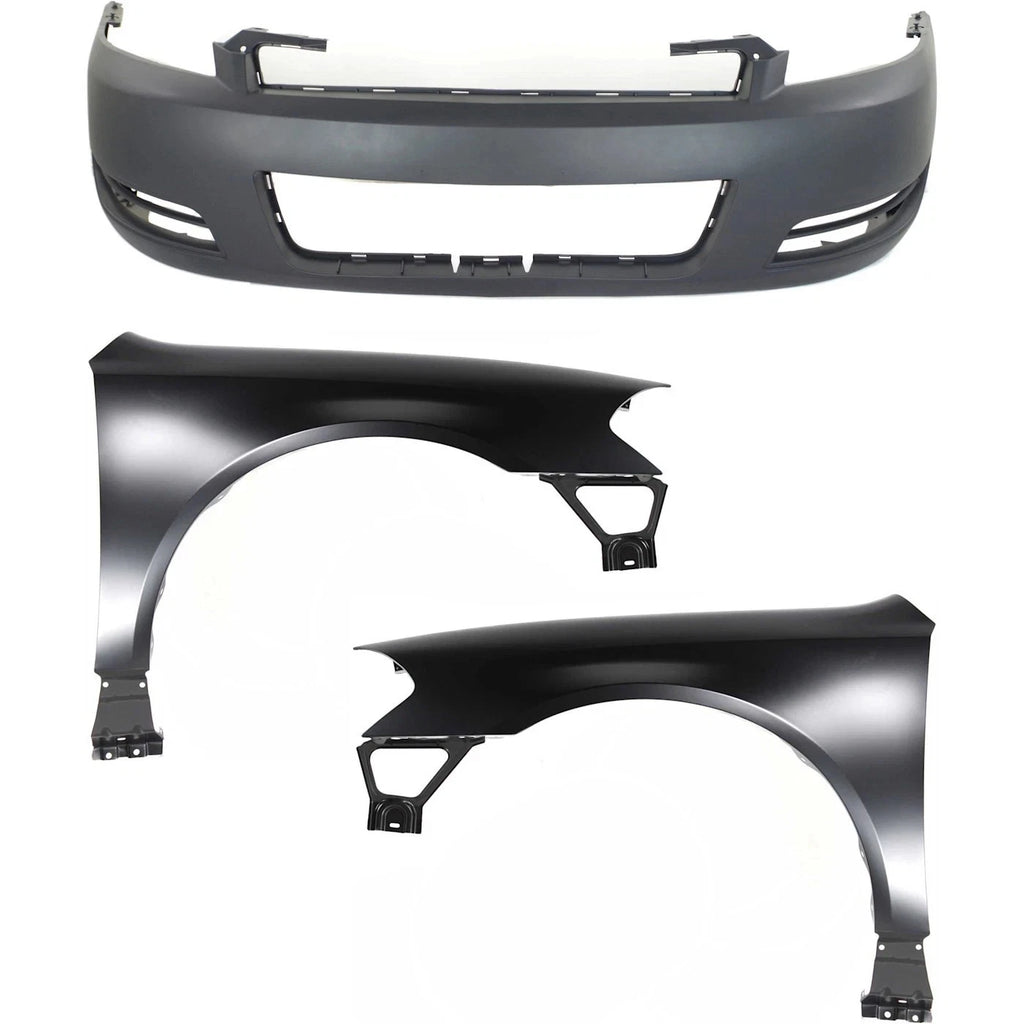 CHEVROLET IMPALA 2006-2013 Fender & Bumper Kit - RH LH Front Fenders - Bumper Cover