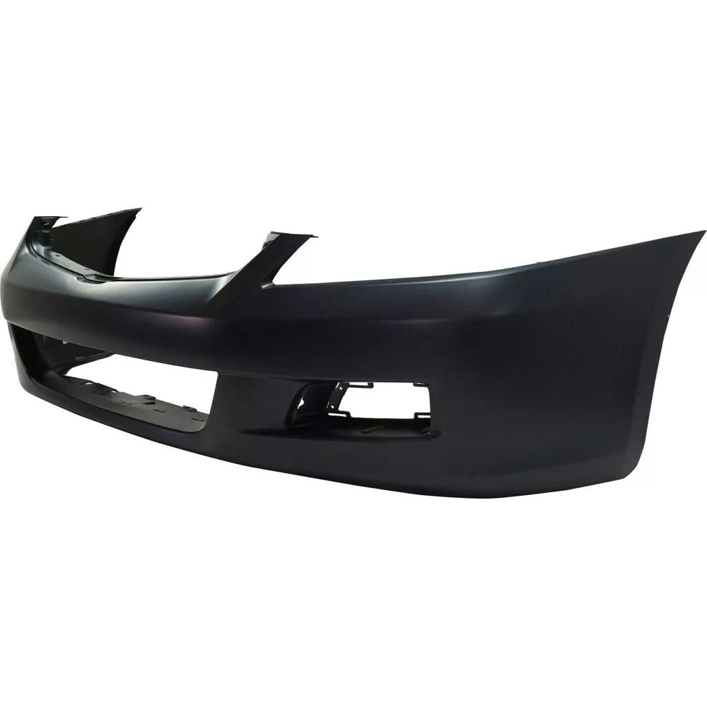 HONDA ACCORD 2006-2007 FRONT BUMPER COVER Primed Sedan with Fog Light Holes